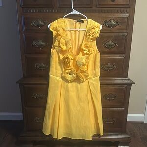 New York & Company Yellow Dress